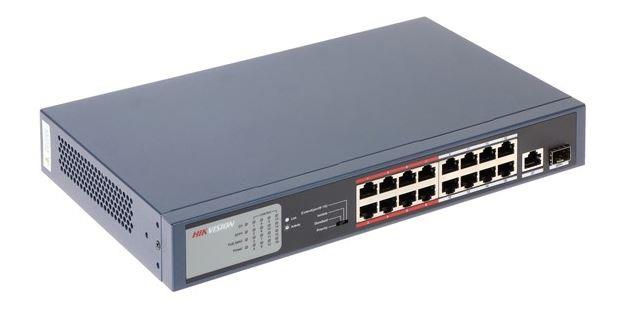 HIKVISION DS-3E0318P-E/M(B) 16X10/100 + 1X1000+1 SFP POE SWITCH 135W