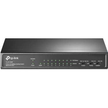 TP-LINK TL SF 1009P 9PORT 10/100 MBPS DESKTOP 8-PORT POE