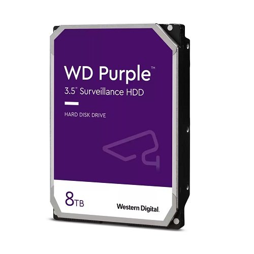 8 TB WD 3.5 PURPLE 5640RPM 128MB 7/24 GUVENLIK WD84PURZ (3 YIL RESMI DIST GARANTILI)